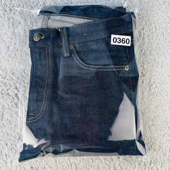 UNIQLO Jeans Mens Size 30 Stretch Selvedge
Dark Indigo Slim Raw Denim Red Line - Picture 9 of 11